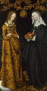 Lucas Cranach Saints Christina and Ottilia oil painting reproduction